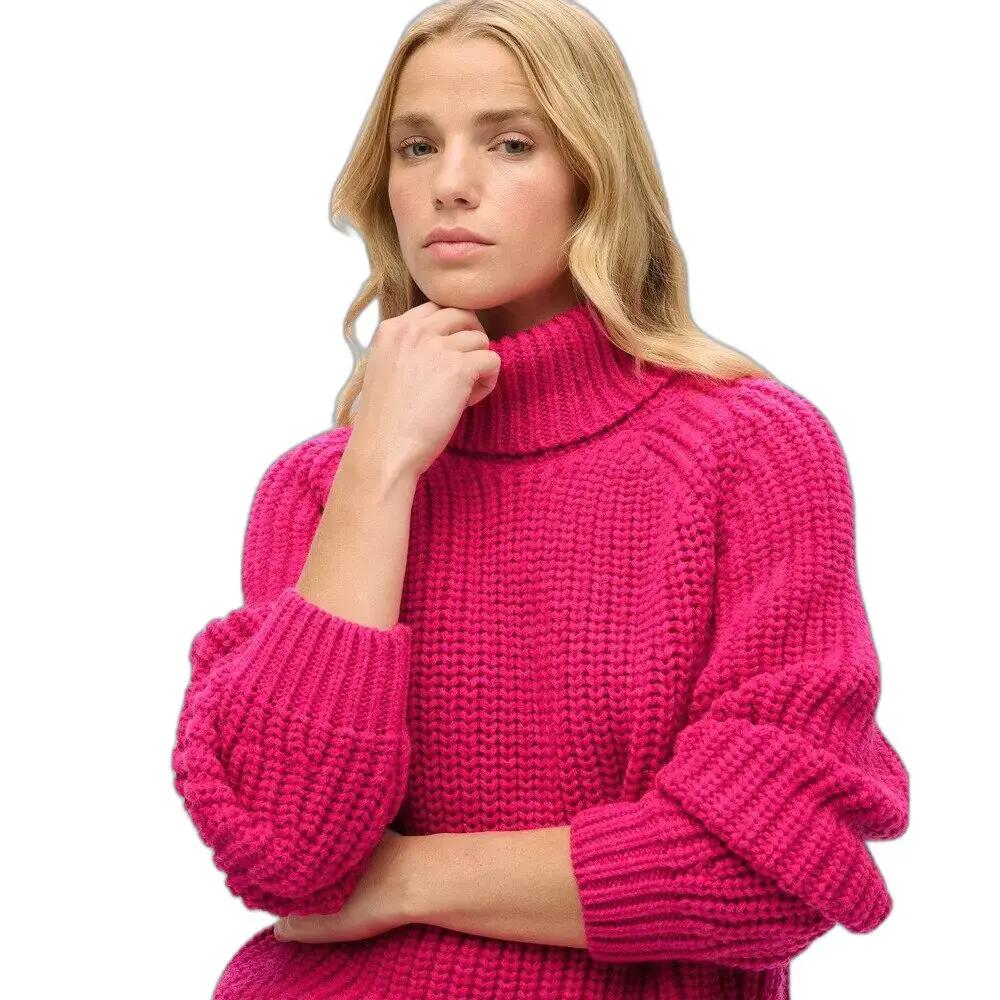 Pull de gola alta folgado em malha para mulher Superdry 5/6