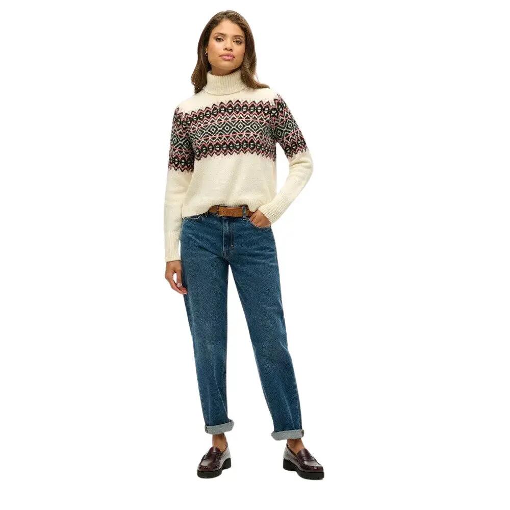 Pulôver jacquard com gola alta para mulher Superdry 3/6