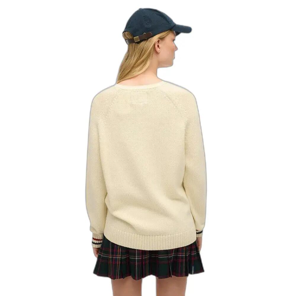 Pull ras du cou souple en maille à motif femme Superdry 4/6