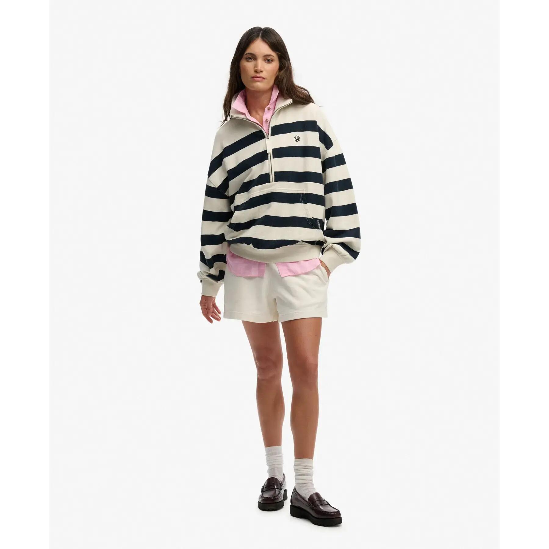 Kobiece pół-zapinane bluzy Superdry Studios Half 2/6