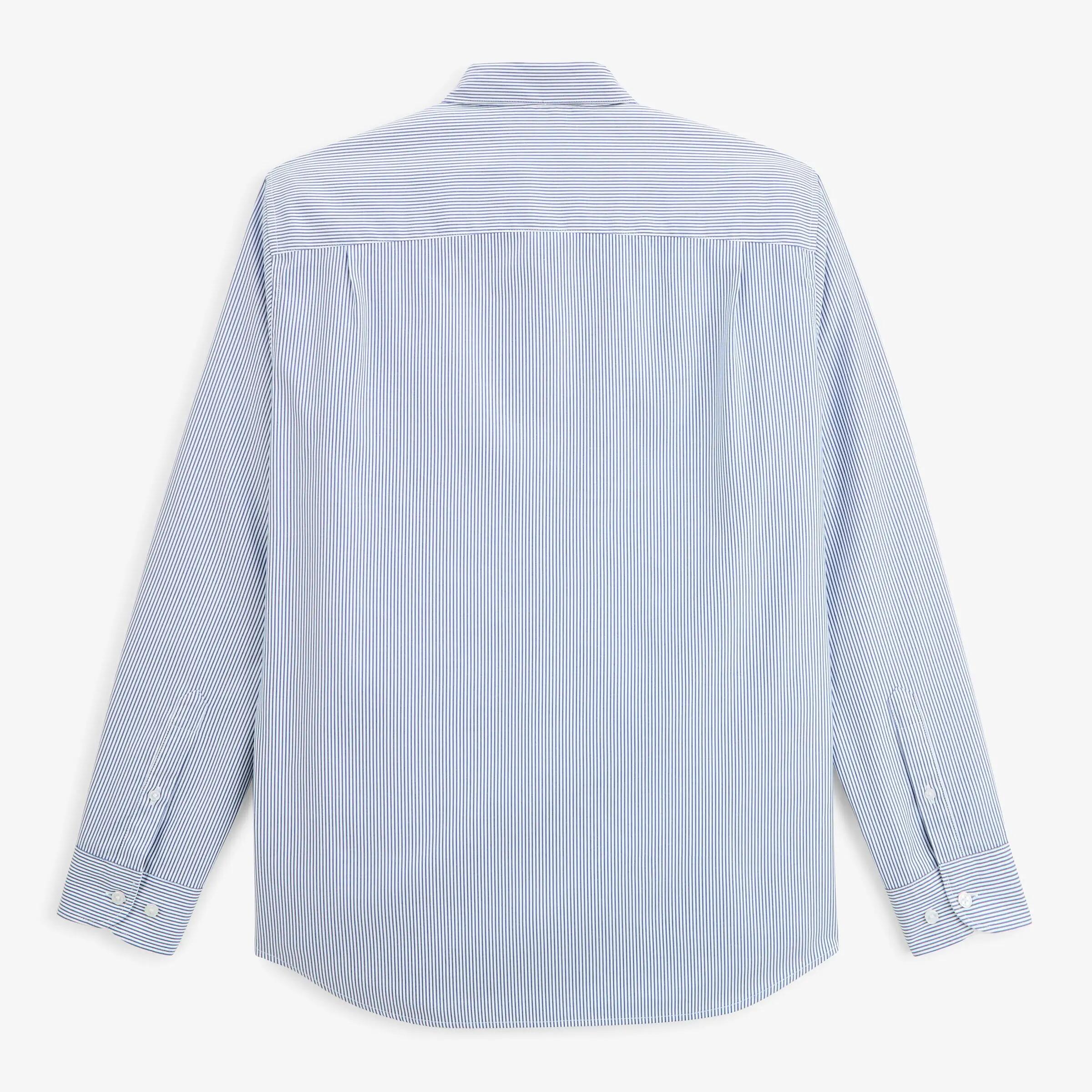 Camisa de manga larga de algodón con rayas finas 2/4