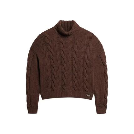 Polo de punto trenzado con cadena mujer Superdry