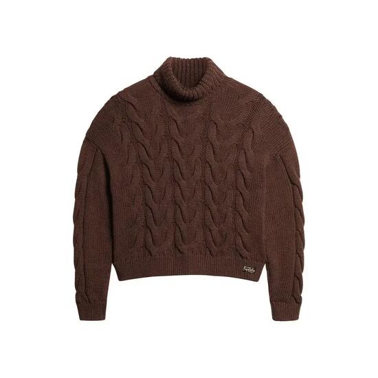 Polo de punto trenzado con cadena mujer Superdry