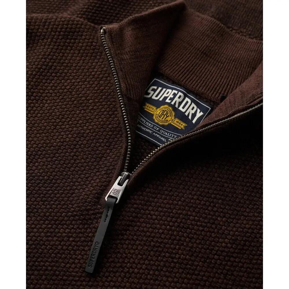 Gebreide katoenen trui met trucker-kraag Superdry 2/6