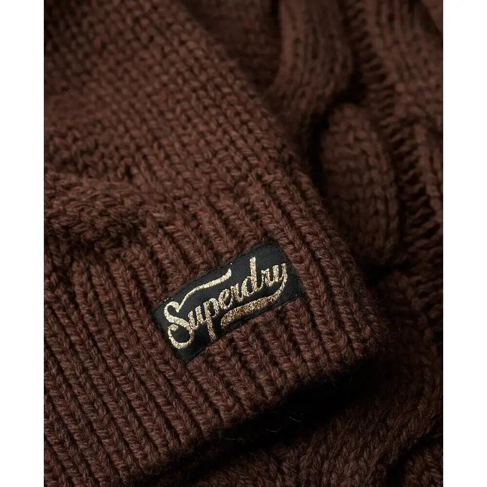 Pulôver de malha trançada com corrente para mulher Superdry 6/6