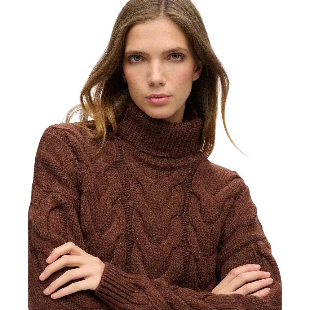 Pulôver de malha trançada com corrente para mulher Superdry 5/6