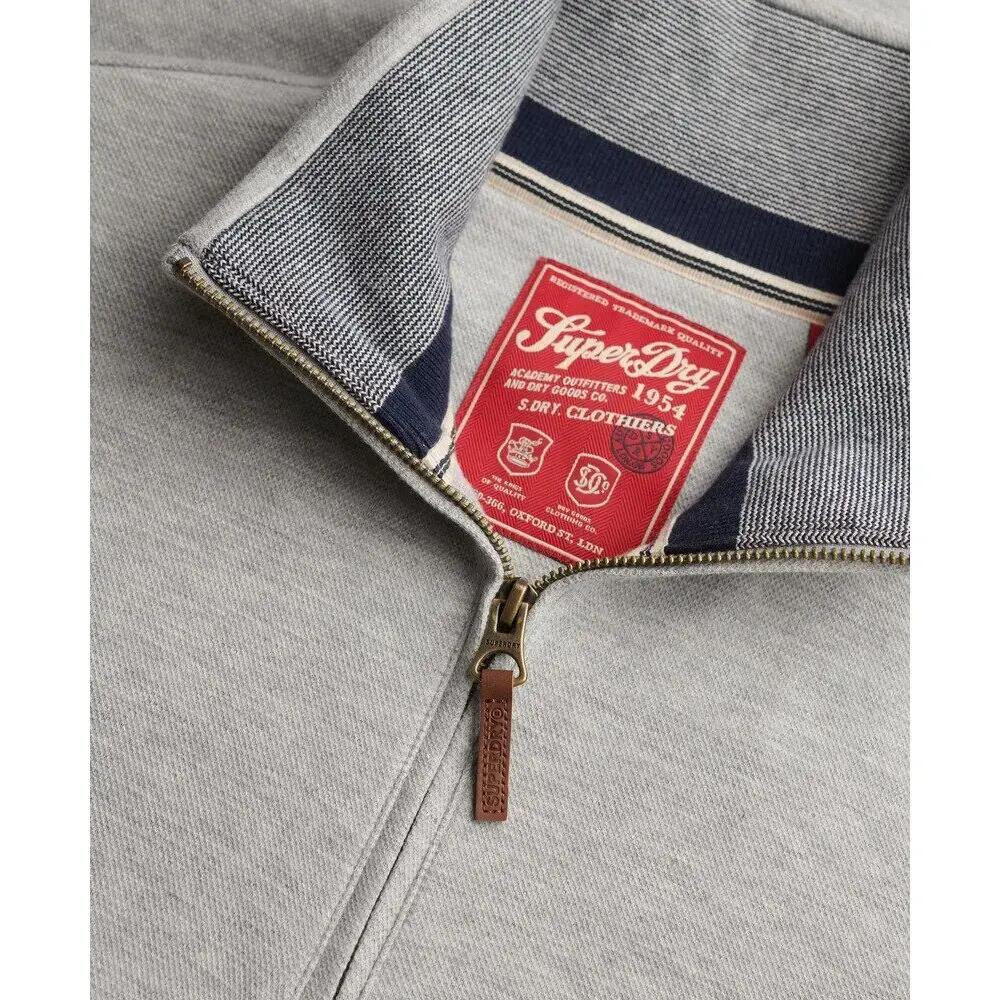 Sweatshirt de piquê com gola com fecho éclair Superdry Essential 2/6