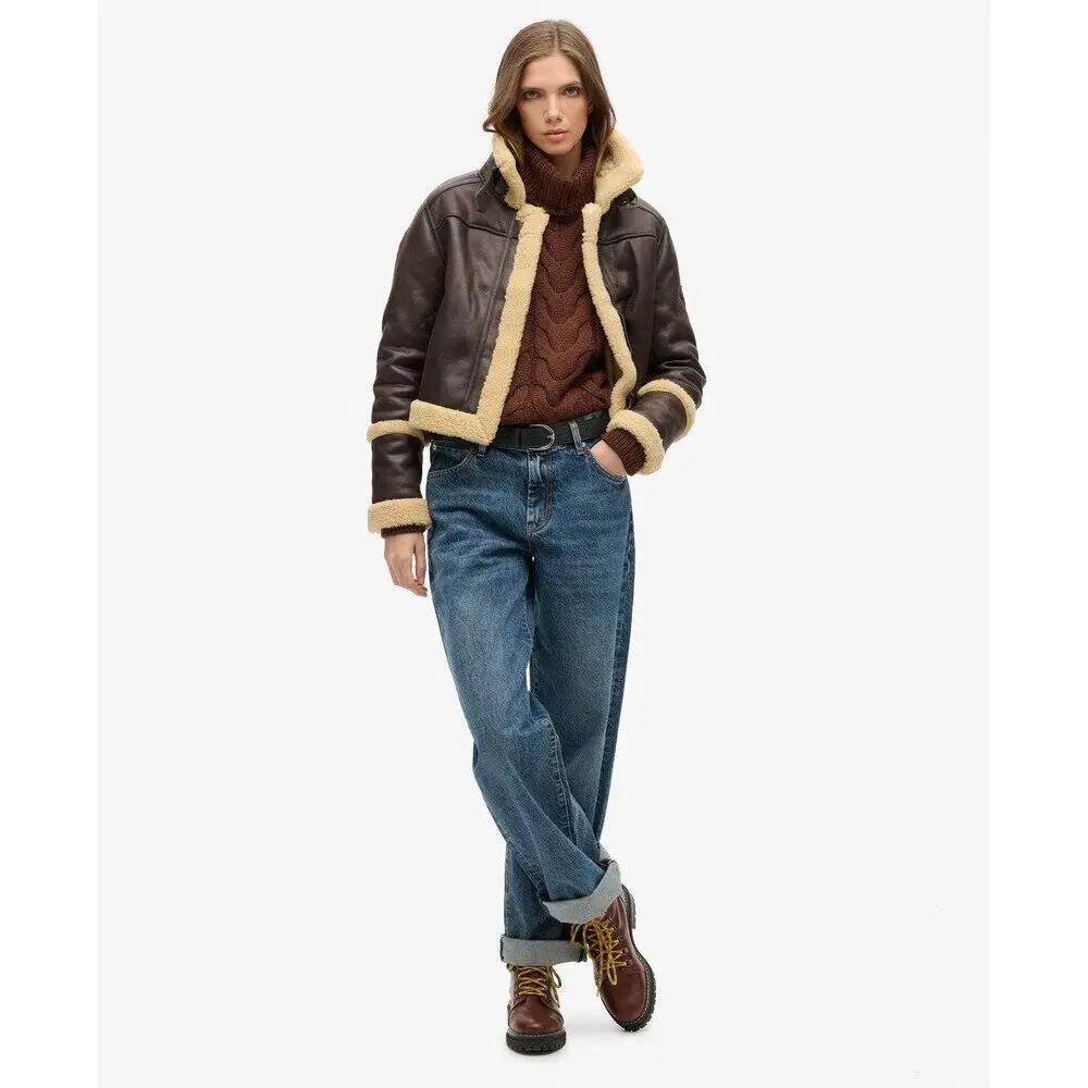 Pulôver de malha trançada com corrente para mulher Superdry 4/6