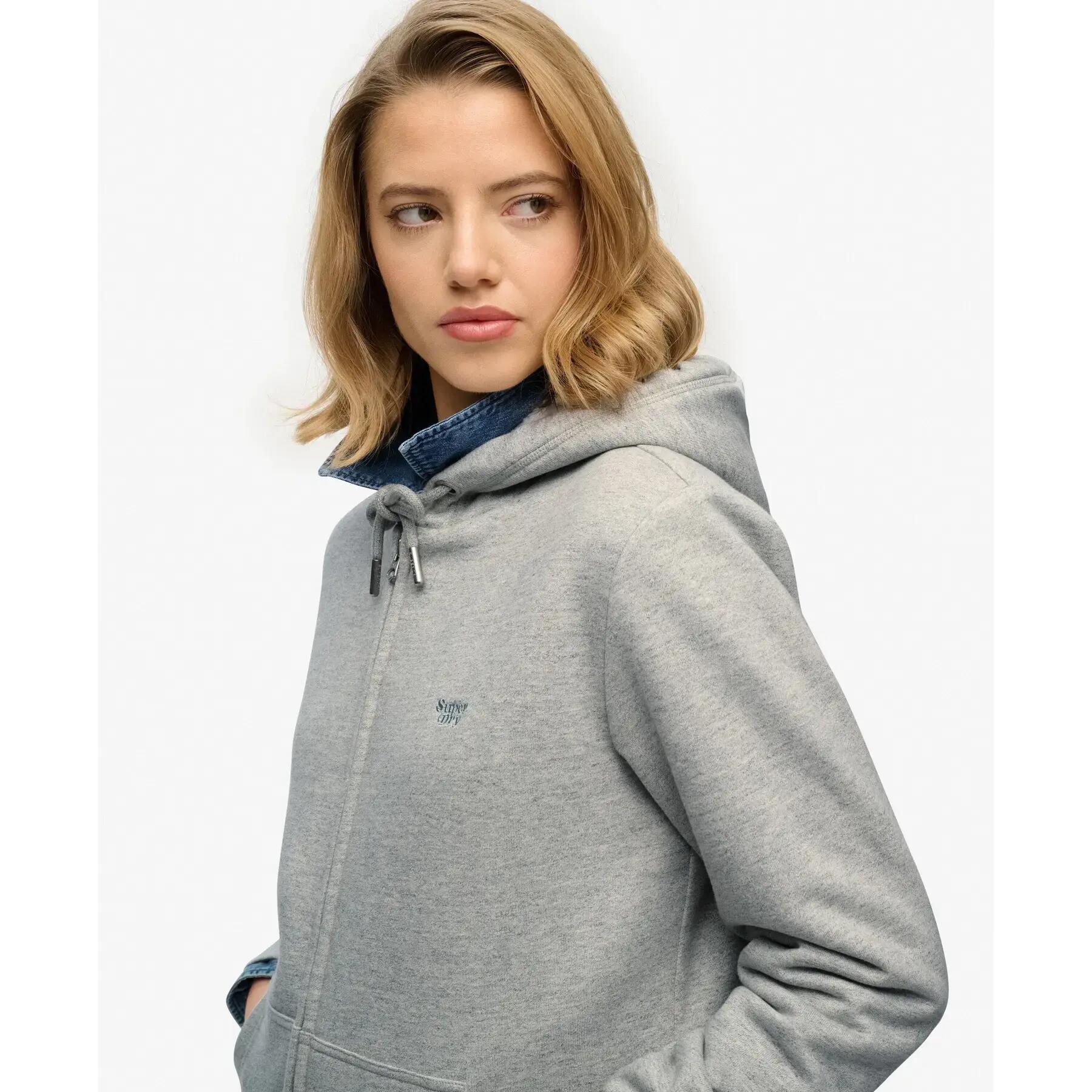 Camisola com capuz para mulher Superdry Essential Borg 4/7