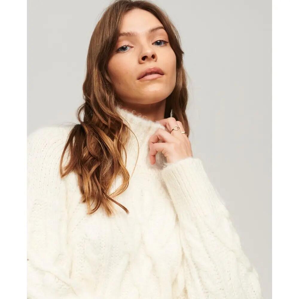 Damski sweter z dzianiny z wysokim dekoltem Superdry 5/6