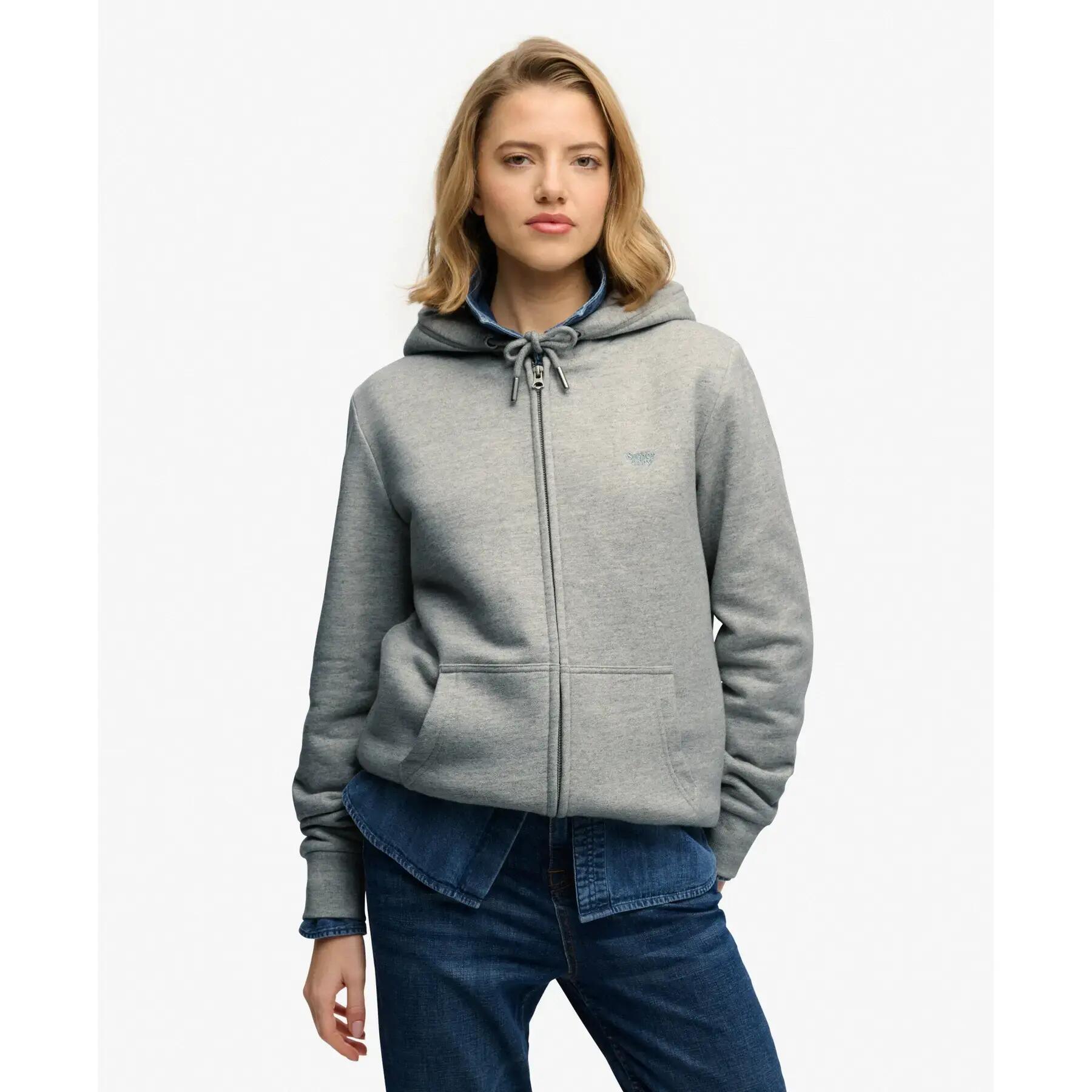 Camisola com capuz para mulher Superdry Essential Borg 2/7