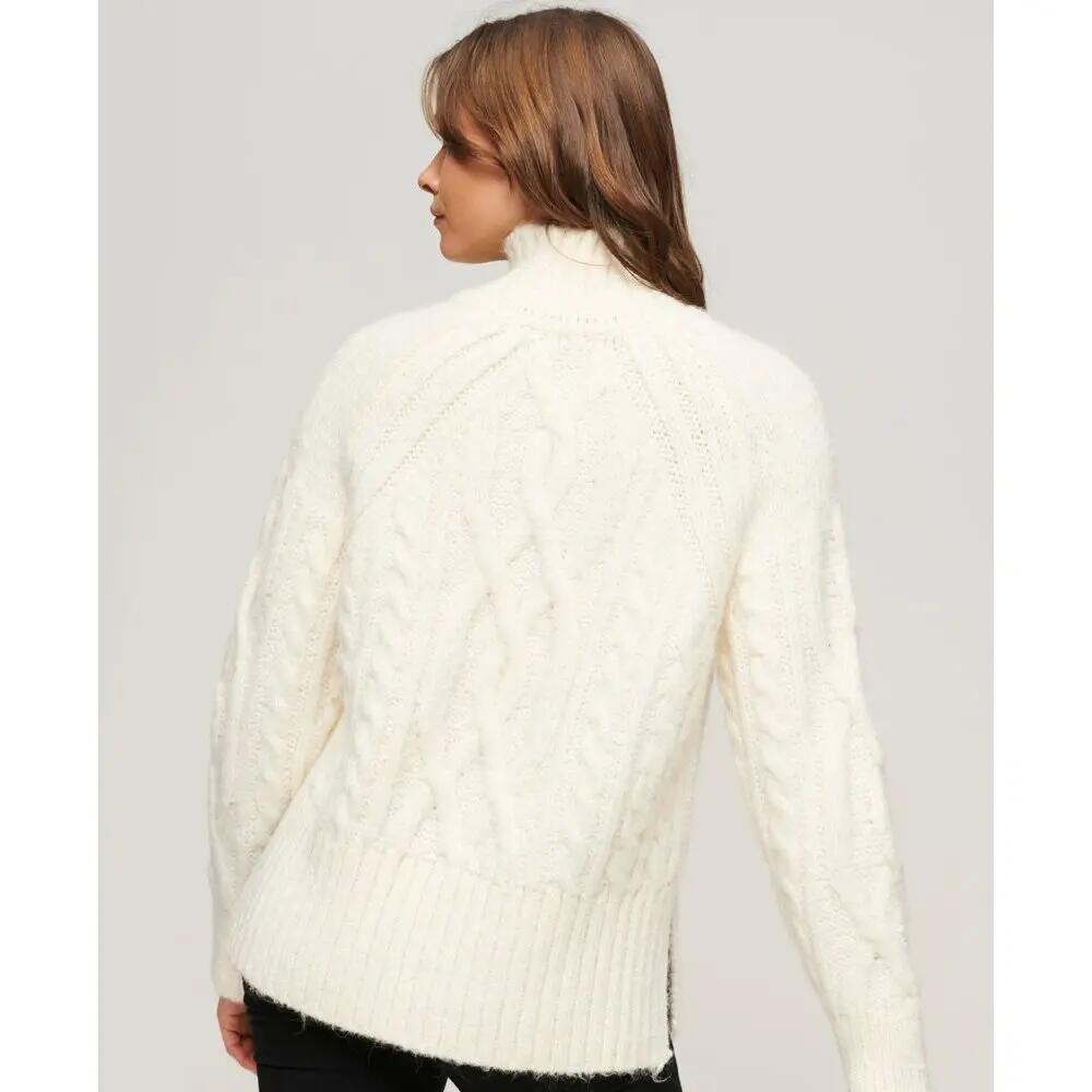 Damski sweter z dzianiny z wysokim dekoltem Superdry 4/6