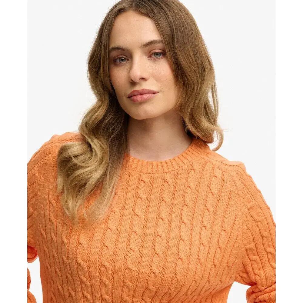 Sweater de malha torcida casual feminina Superdry 5/5