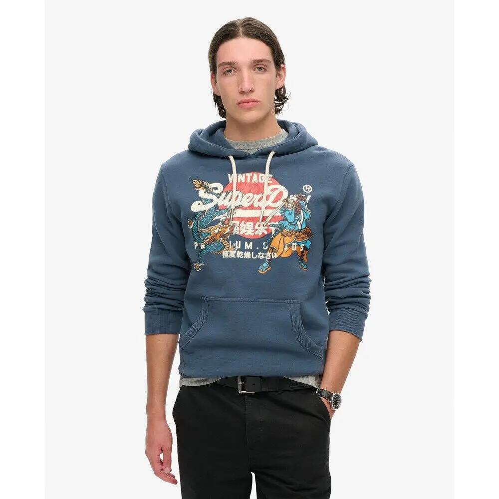 Felpa con cappuccio Superdry Vintage Logo Tokyo 2/6