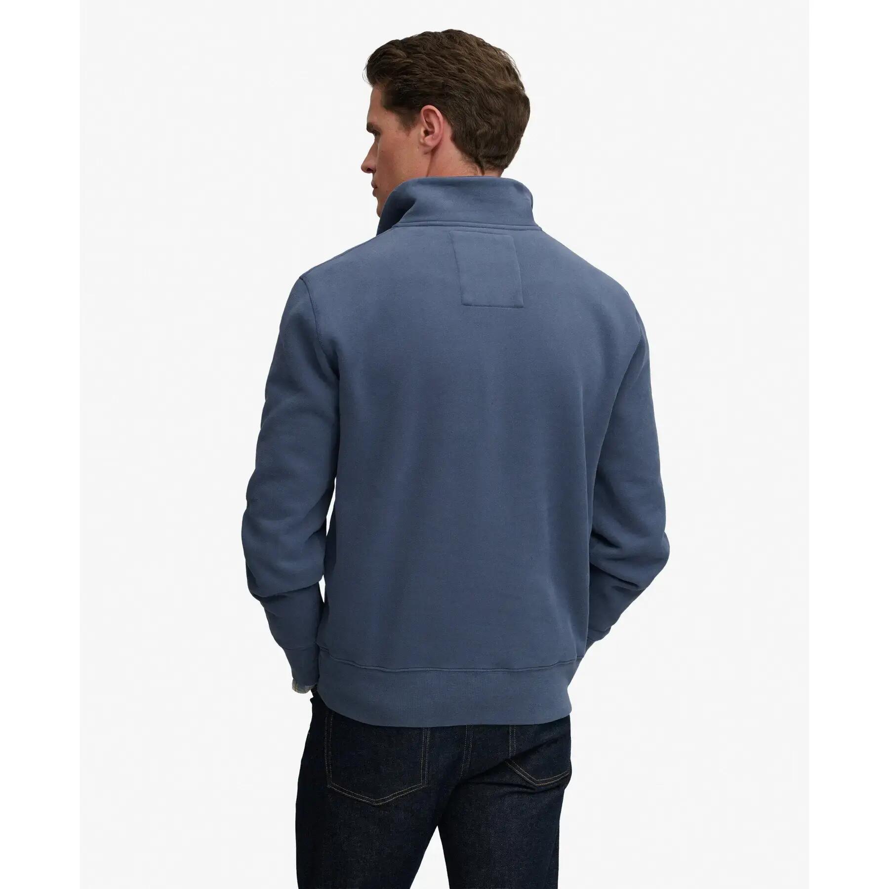 Felpa mezza zip tono su tono Superdry 2/5
