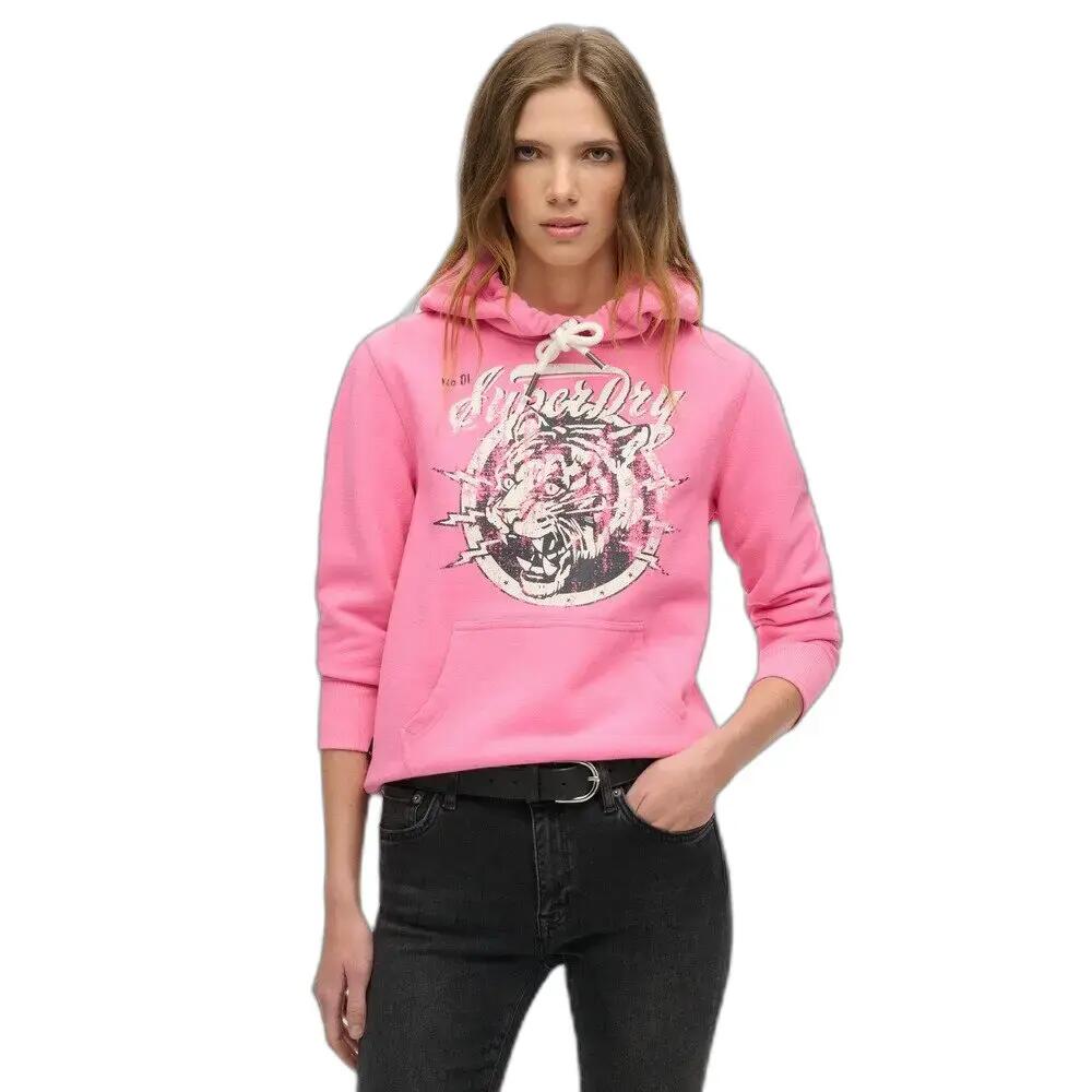 Felpa con cappuccio con motivo donna Superdry Archive 2/6