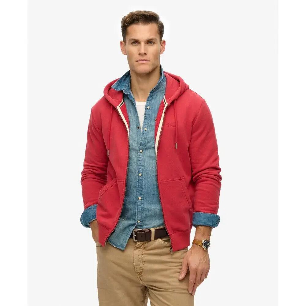 Sweatshirt com capuz e fecho de correr Superdry Logo Essential 2/7