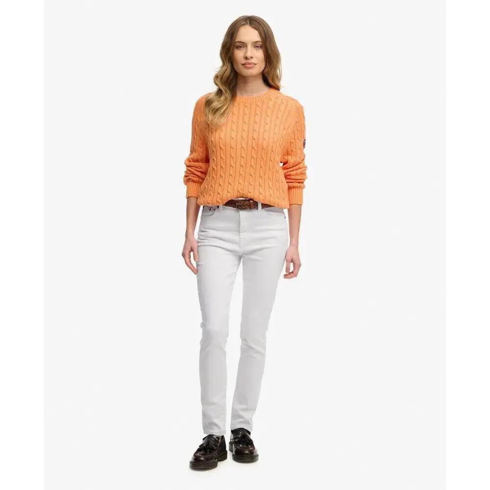 Sweater de malha torcida casual feminina Superdry 2/5