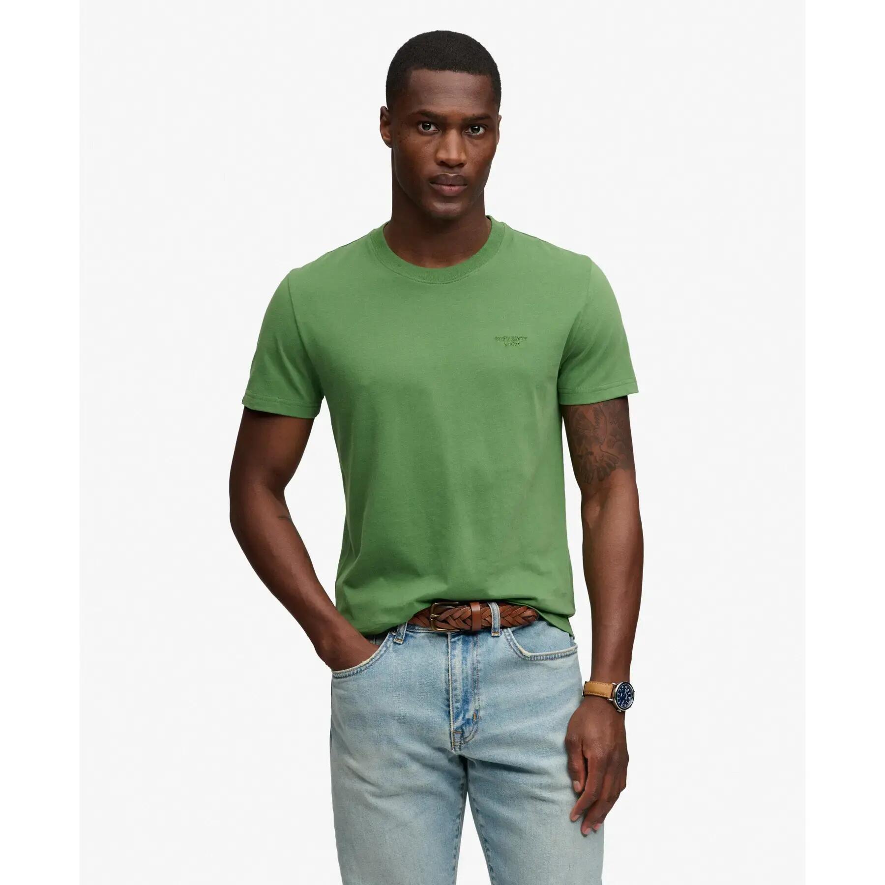 T-shirt com logótipo Superdry Essential Stacked 2/7