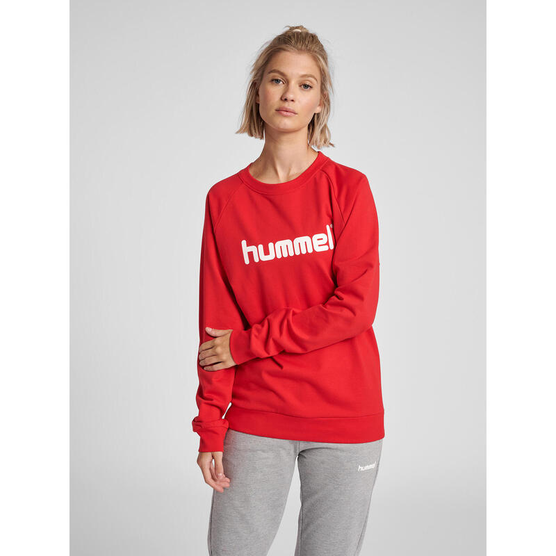 Bluza do piłki ręcznej damska Hummel Go Cotton Logo Sweatshirt Woman