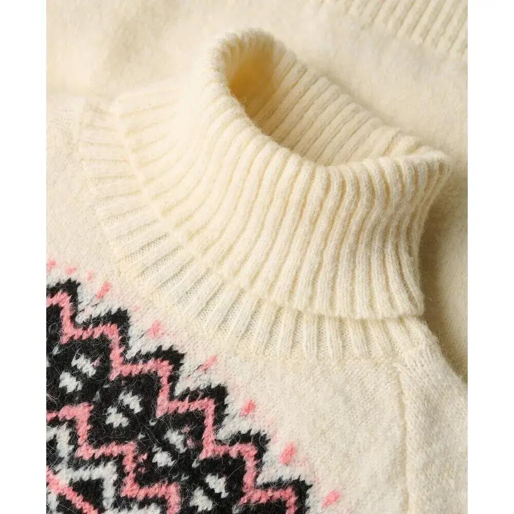 Pulôver jacquard com gola alta para mulher Superdry 6/6