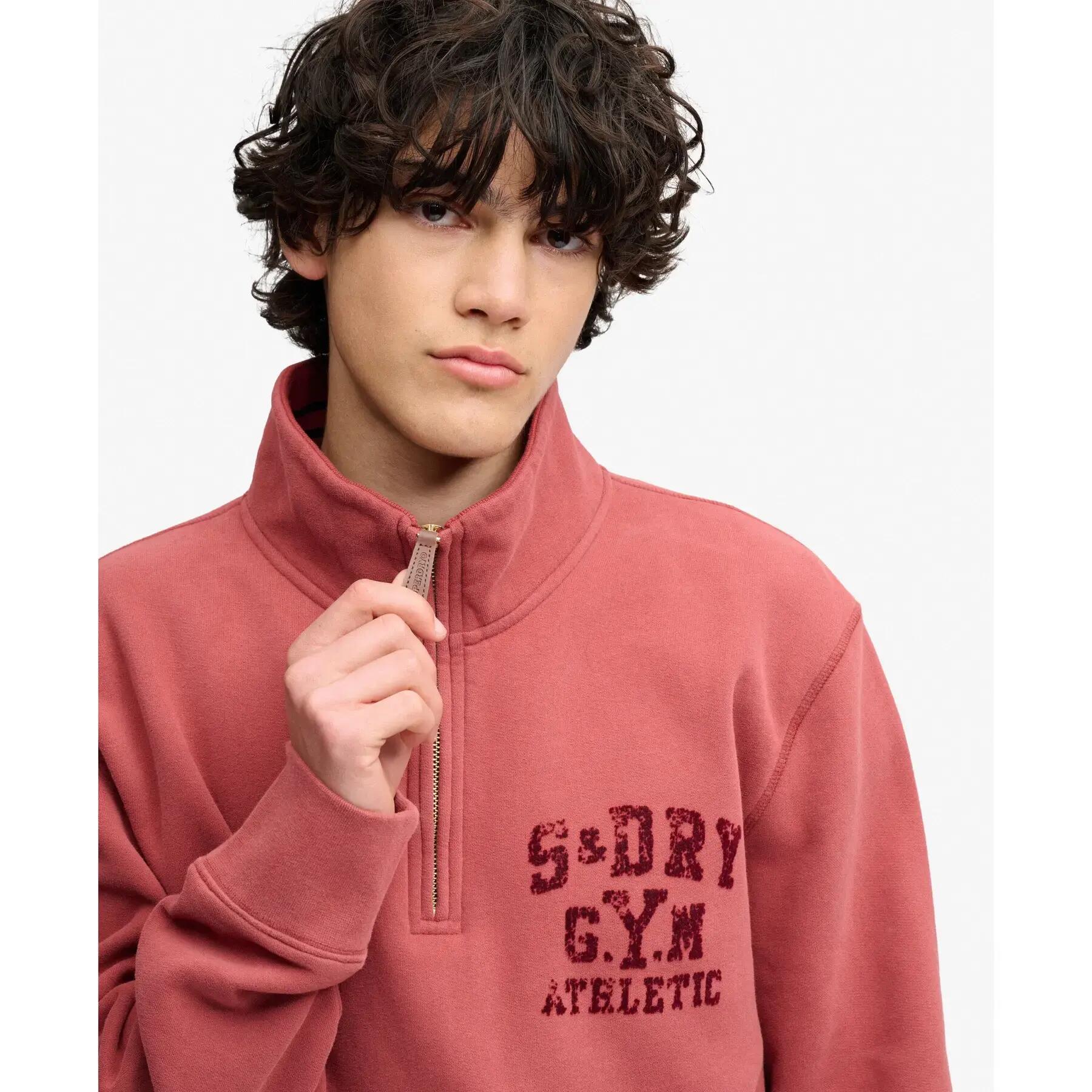 Sweatshirt meia-zíper ton sur ton Superdry 4/5