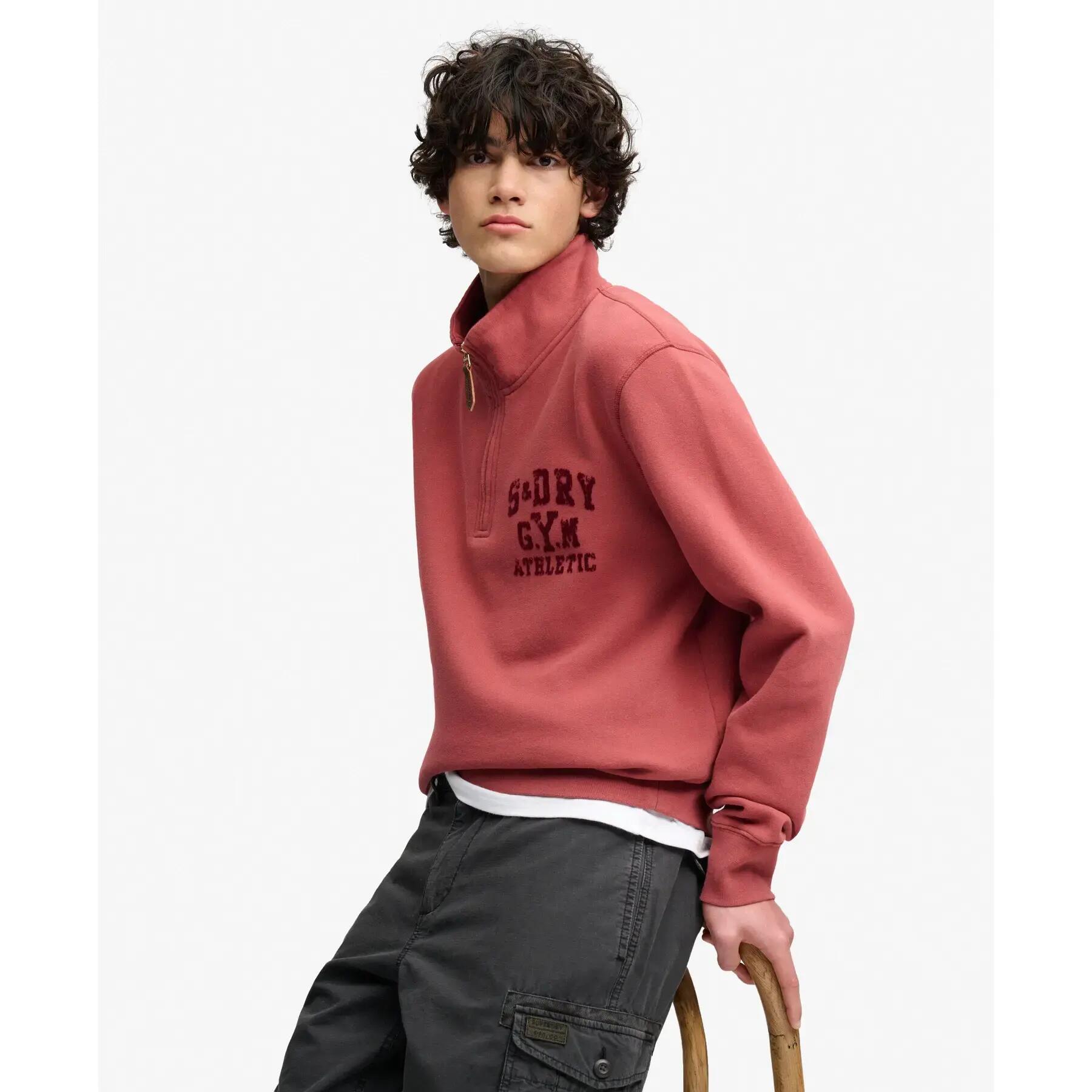 Sweatshirt meia-zíper ton sur ton Superdry 3/5