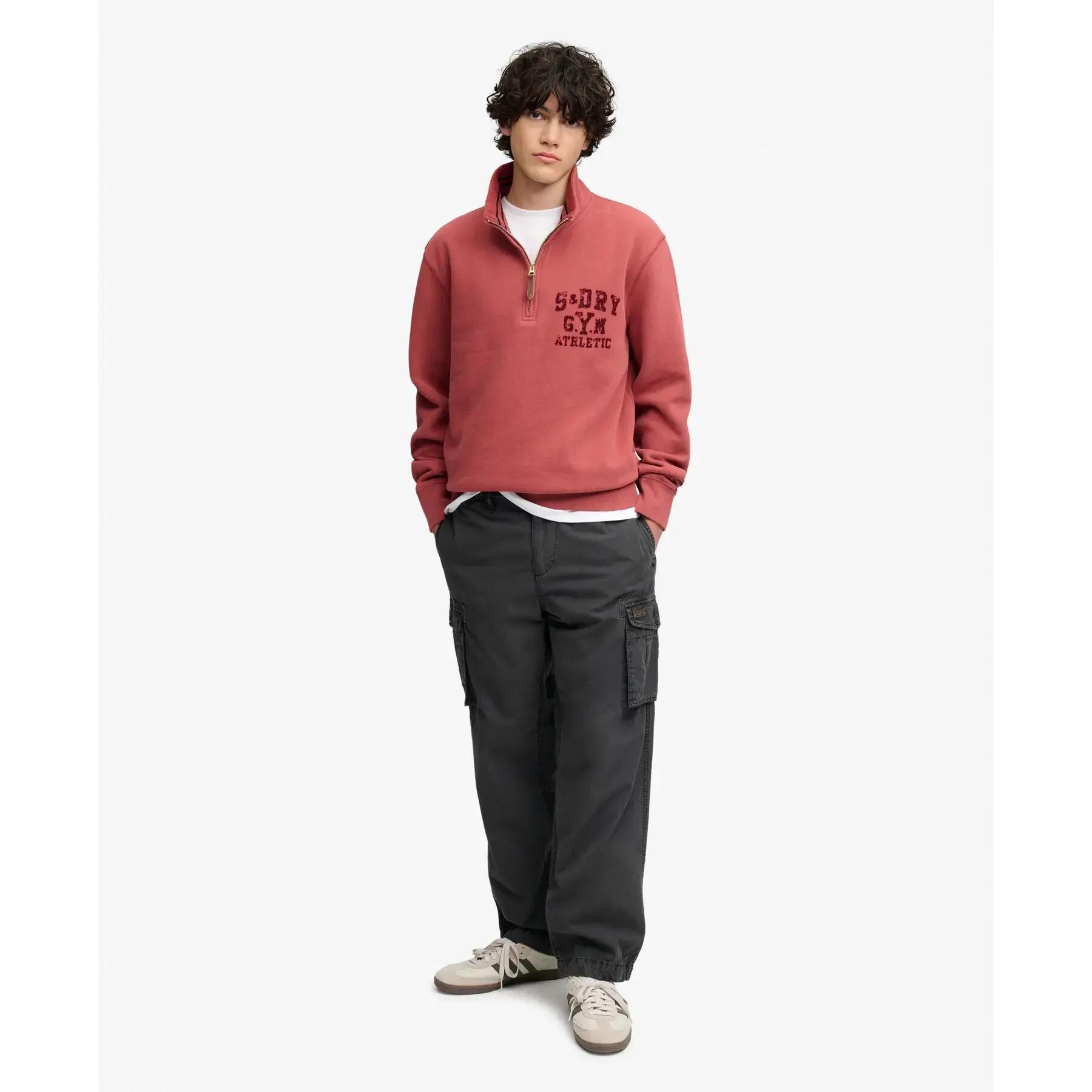 Sweatshirt meia-zíper ton sur ton Superdry 2/5
