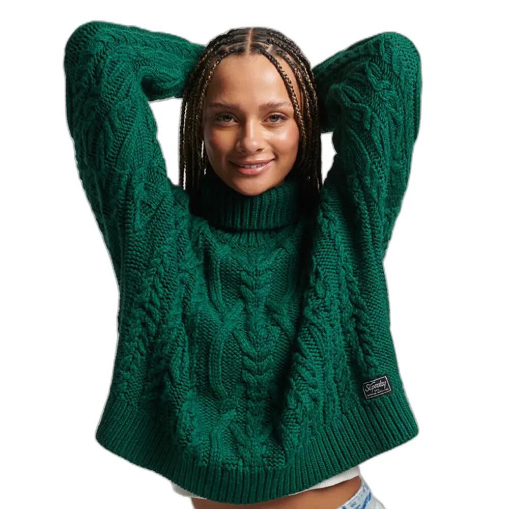 Camisola feminina de malha de cabo Superdry 2/7