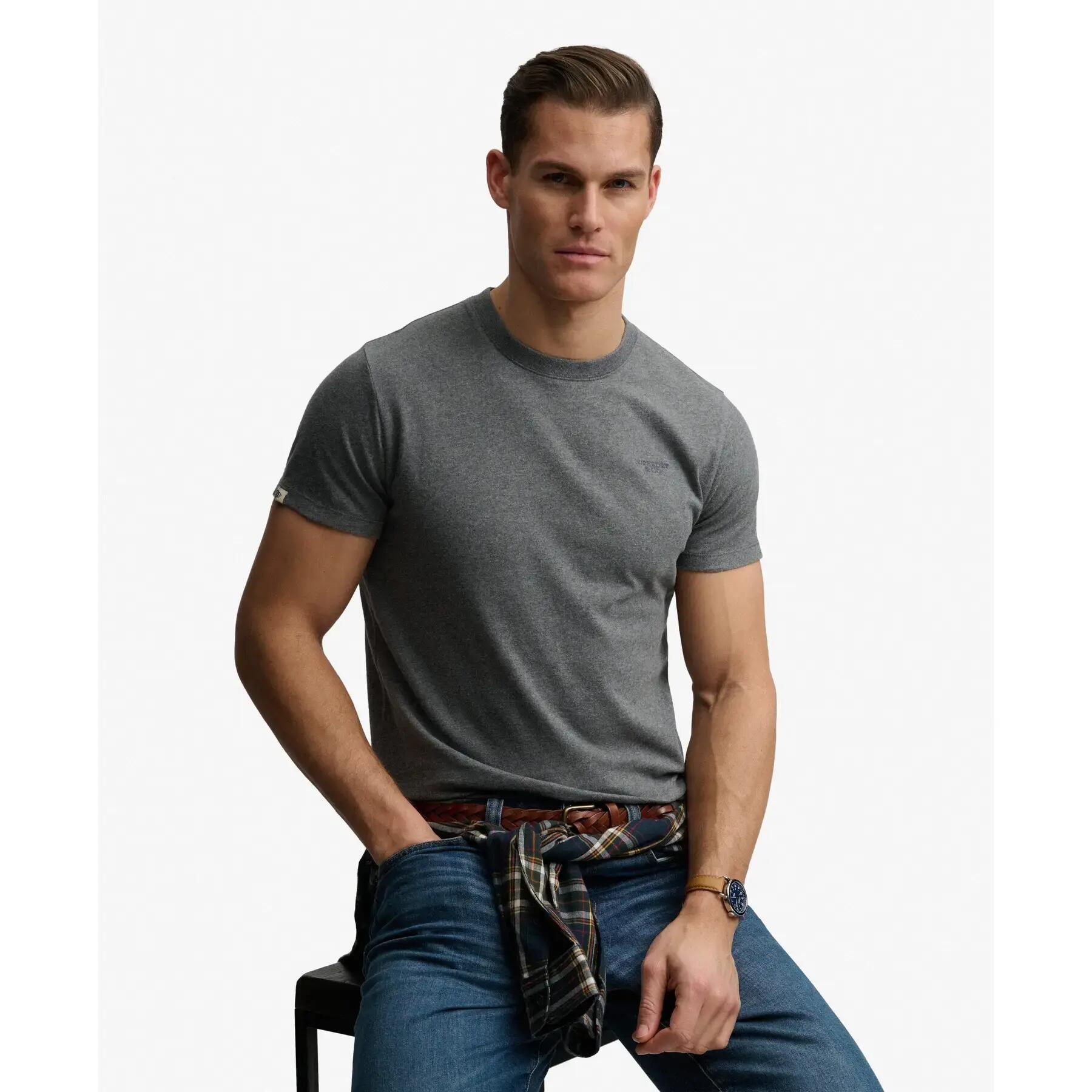 T-shirt met logo Superdry Essential Stacked 3/6