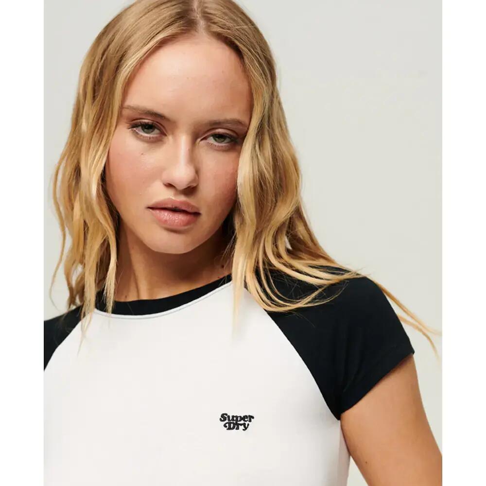 T-shirt baseball court femme Superdry 4/7