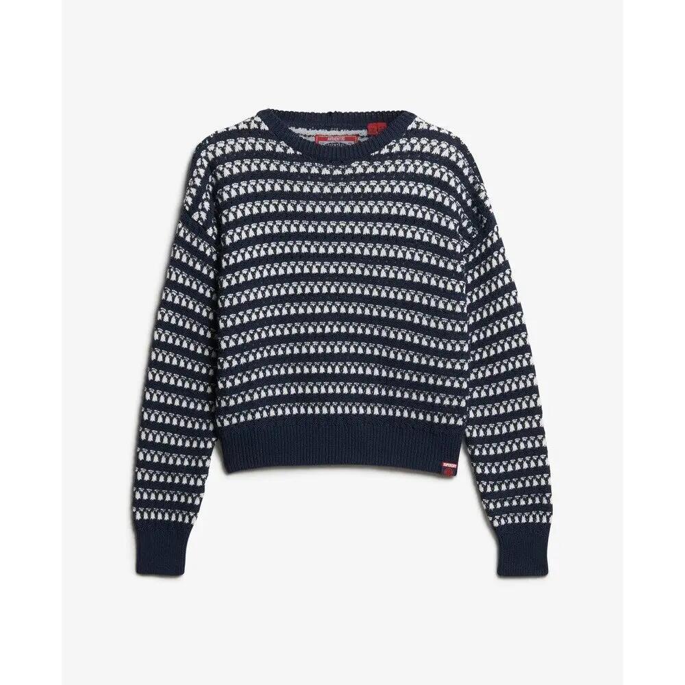 Gehaakte gestreepte crop top voor vrouwen Superdry 1/6