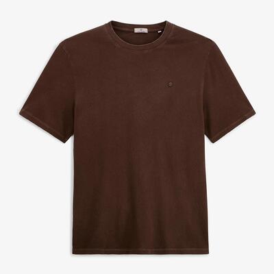 Théo t-shirt met korte mouwen van linnenmix