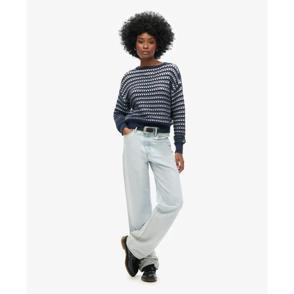 Gehaakte gestreepte crop top voor vrouwen Superdry 3/6
