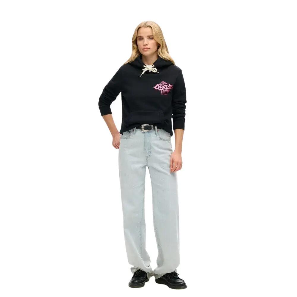 Sweatshirt à capuche métallisé femme Superdry Athletic 2/4