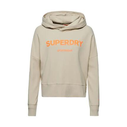 Sweatshirt court droit à capuche femme Superdry Core Sport