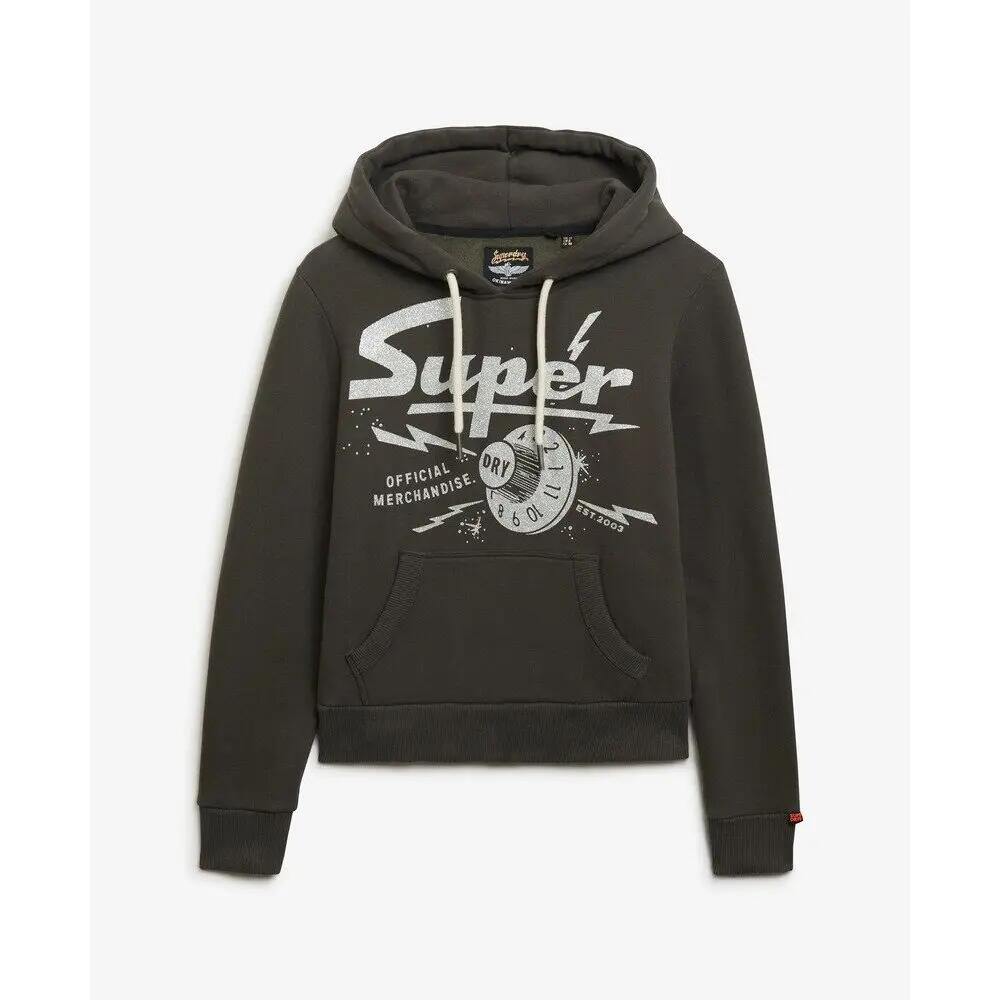 Felpa con cappuccio da donna Superdry Band Merch 1/5
