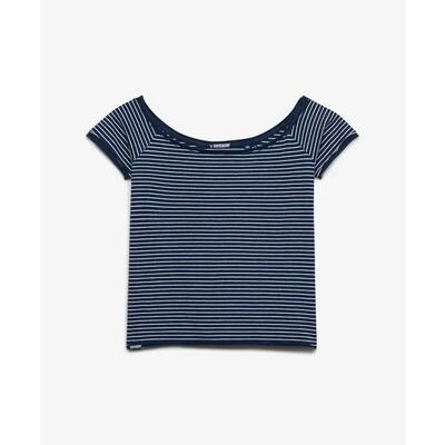 Bardot top t-shirt met blote schouders voor dames superdry