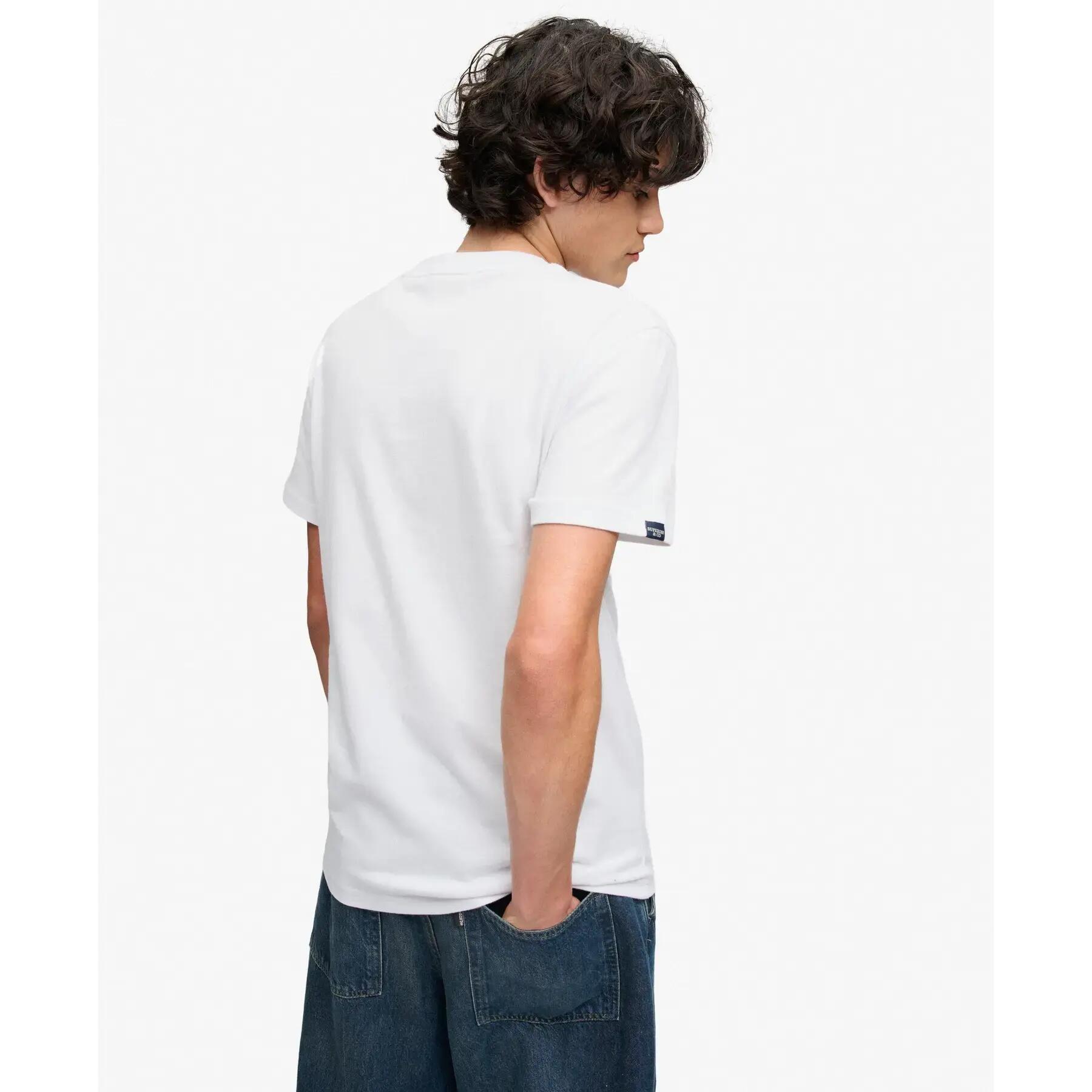 T-shirt met logo Superdry Essential Sdco 3/7