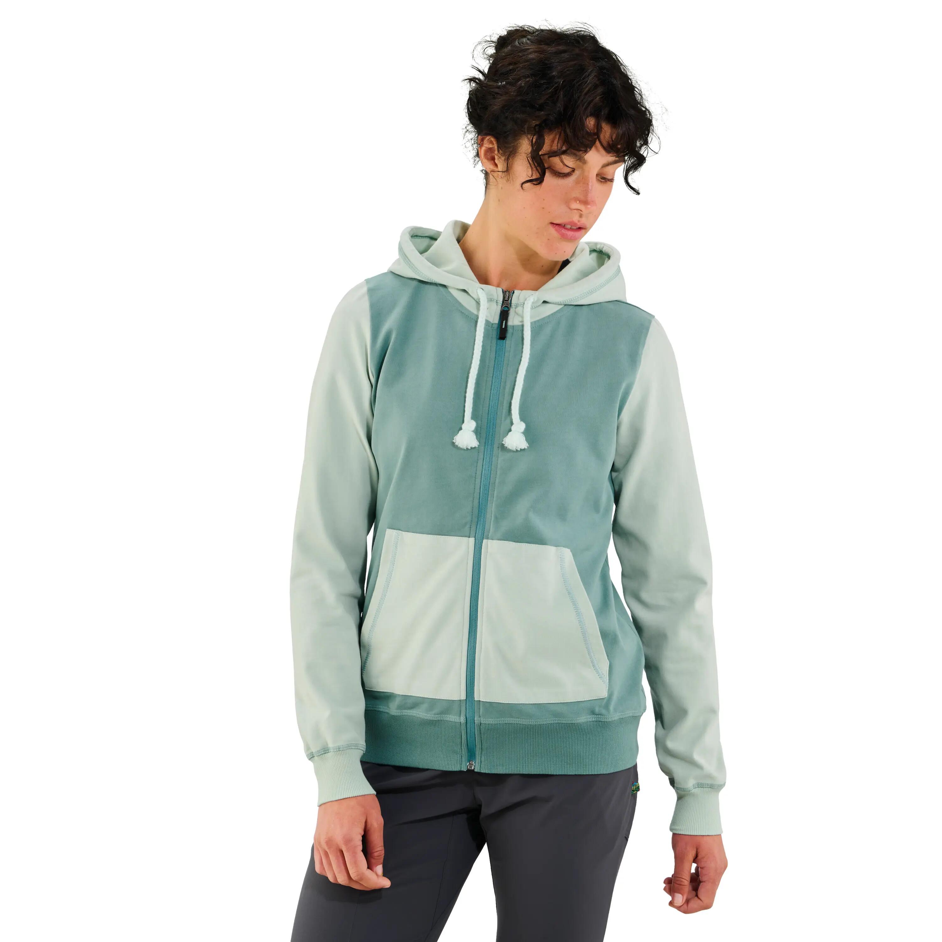 Sweatshirt à capuche zippé femme Edelrid Bege 2/3
