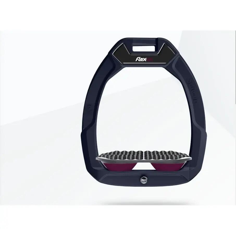 Sicherheitssteigbügel Reiten Endurance Aluminium/Grau/Lila Flex-On Safe-On 1/1