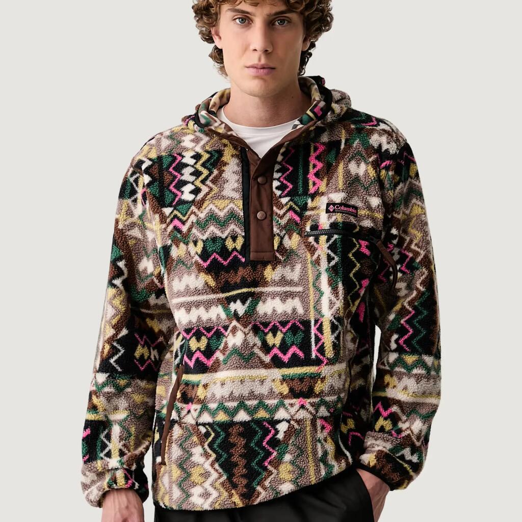 MEN'S sweatshirt Helvetia II Printed Hoodie BROWN