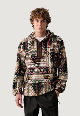 Sweater helvetia ii printed hoodie heren bruin