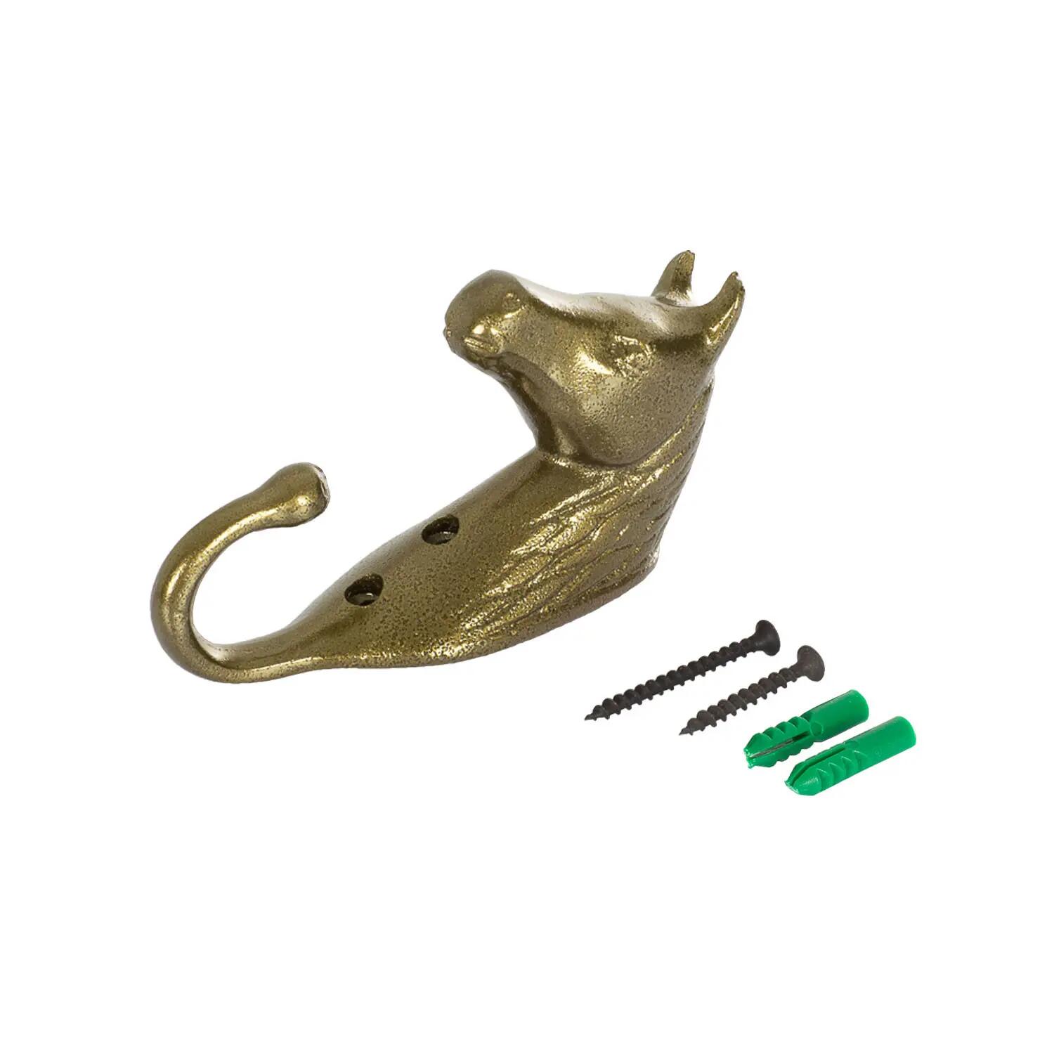 Appendibriglie testa cavallo alluminio colorato 4/4