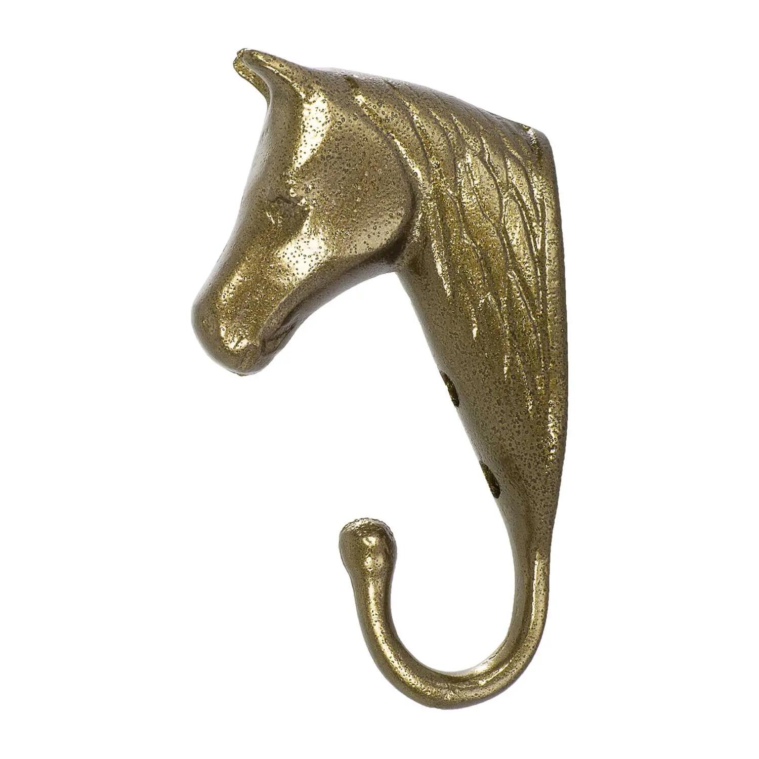 Appendibriglie testa cavallo alluminio colorato 2/4