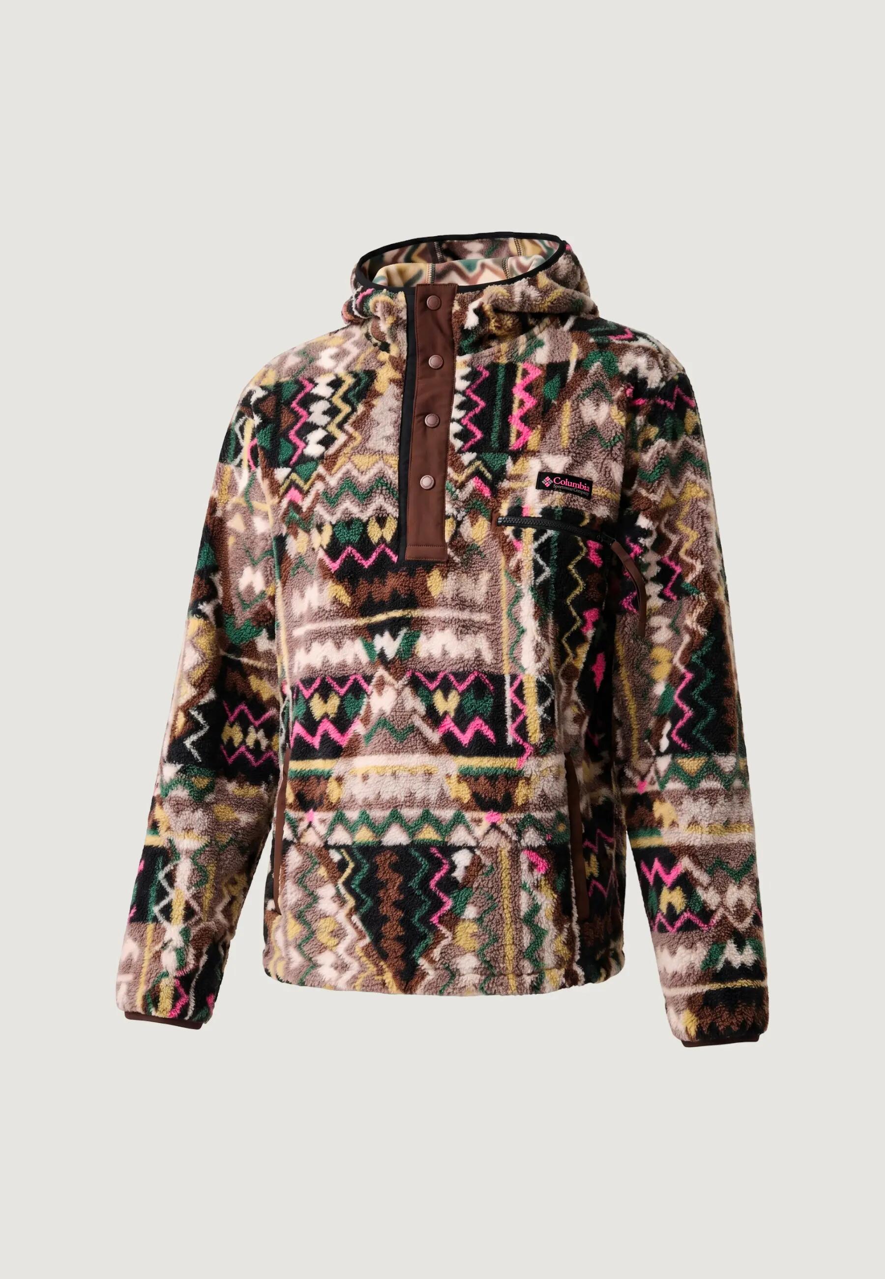 Sweater Helvetia II Printed Hoodie HEREN Bruin 5/5