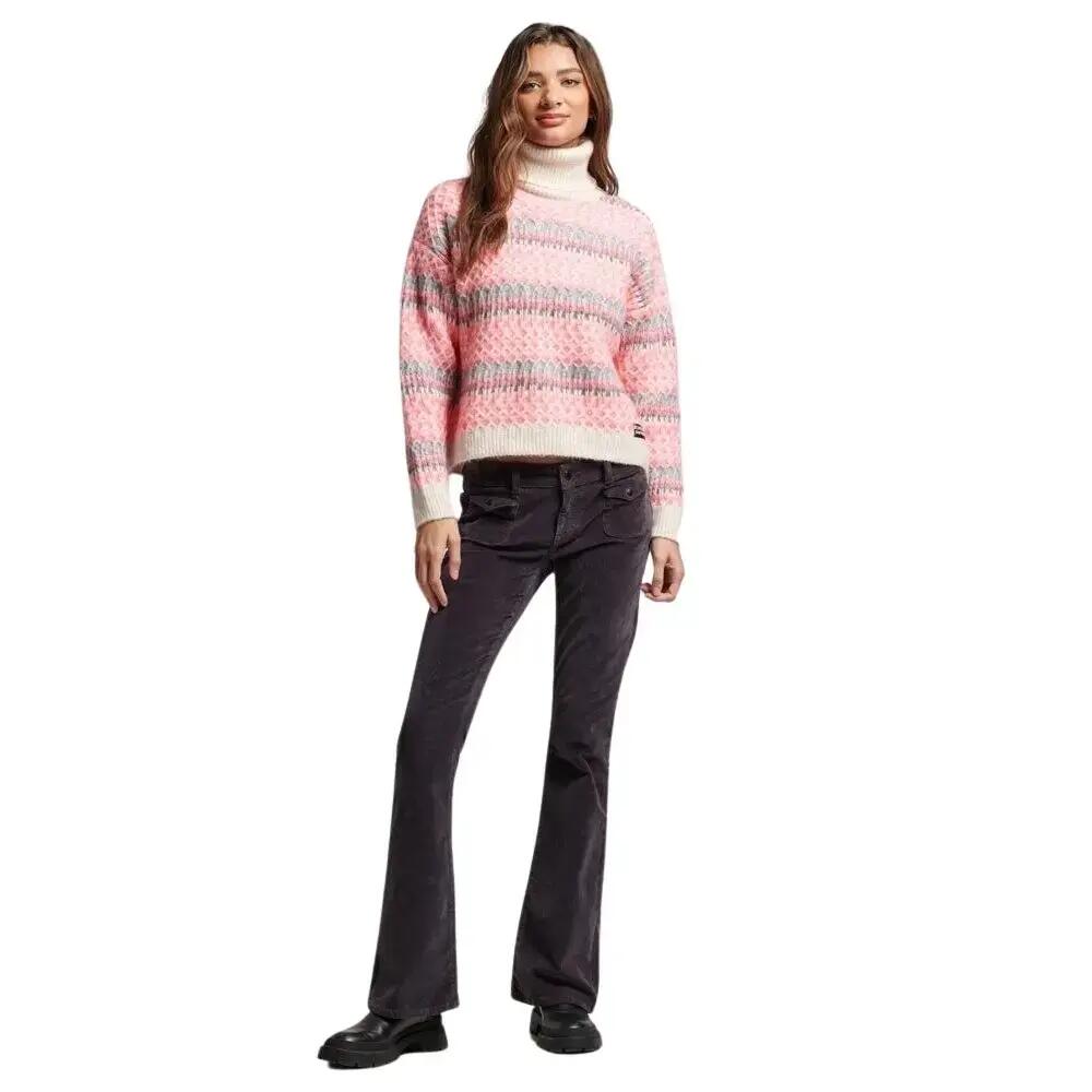 Salta de pescoço redondo de mulher Superdry Cable 3/6