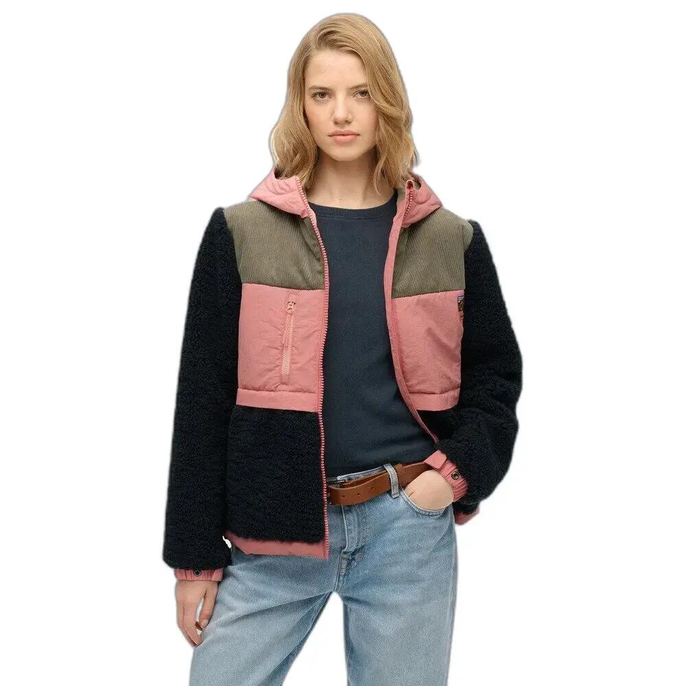 Casaco de lã com capuz para mulher Superdry 2/7