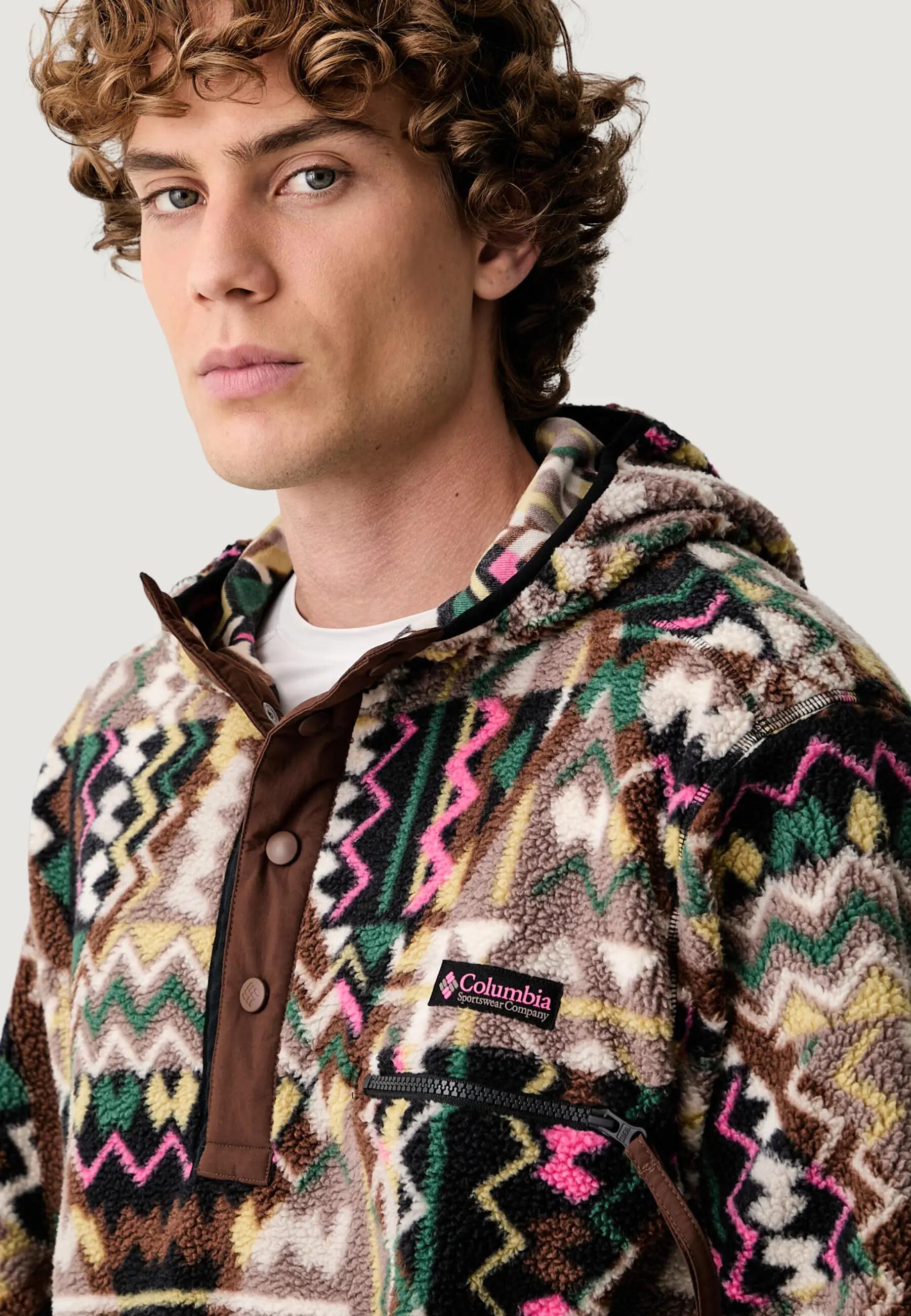 Sweater Helvetia II Printed Hoodie HEREN Bruin 4/5