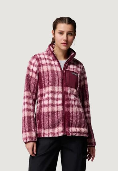 Felpa senza cappuccio Uomo West Bend Print Full Zip II Rosa Antico
